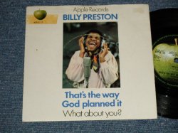 画像1: BILLY PRESTON -  A) THAT'S THE WAY GOD PLANNED IT  B) WHAT ABOUT YOU?(Ex+/Ex+ WOL) ) / 1969 UK ENGLAND ORIGINAL Used 7" Single with PICTURE SLEEVE 
