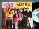 JETS - A) MAKE IT REAL  B) ALLA TU/MAKE IT REAL (Ex+++/Ex+++) / 1988 US AMERICA ORIGINAL Used 7"45 With PICTURE SLEEVE 
