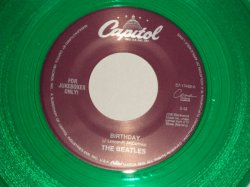 画像1: The BEATLES - A) BIRTHDAY  B) TAXMAN (for JUKEBOX) (NEW)/ 1994 US AMERICA REISSUE "green WAX/Vinyl" "BRAND NEW" 7" Single