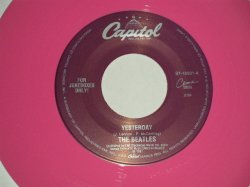 画像1: The BEATLES - A) YESTERDAY B) ACT NATURALLY (for JUKEBOX) (NEW)/ 1996 US AMERICA REISSUE "PINK WAX/Vinyl" "BRAND NEW" 7" Single