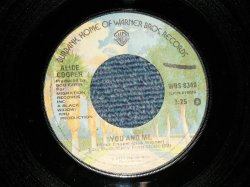 画像1: ALICE COOPER - A) YOU AND ME  B) IT'S HOT TONIGHT (Ex+++/Ex+++ WOL) / 1977 US AMERICA ORIGINAL Used 7" 45rpm  Single 