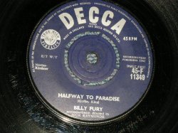 画像1: BILLY FURY - A) HALFWAY TO PARADISE  B) CROSS MY HEART (Ex+/Ex+) / 1961 UK ENGLAND ORIGINAL Used 7" 45rpm Single  