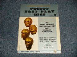 画像1: THE BEATLES ‐  TWENTY(20) EASY PLAY HITS BOOK 4 (Ex+++) / 1966? UK ENGLAND ORIGINAL Used SHEET MUSIC