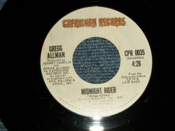 画像1: GREGG ALLMAN - A) MIDNIGHT RIDER  B) MULTI-COLORED LADY (Ex++/Ex++)  / 1973 US AMERICA ORIGINAL Used 7" inch Single