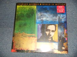 画像1: JACKSON BROWNE - WORLD IN MOTION  ( SEALED Cutout) / 1989 US AMERICA ORIGINAL "BARND NEW SEALED" LP