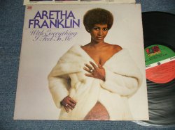 画像1: ARETHA FRANKLIN - WITH EVERYTHING I FEEL IN ME "MO/MONARCH Press in L.A. in CA" (Ex++/MINT- Looks:Ex++++ CUTOUT)  / 1974 US AMERICA ORIGINAL 1st press "Large 75 ROCKFELLER Label" Used LP 