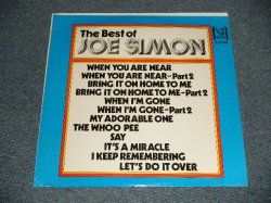 画像1: JOE SIMON - THE BEST OF JOE SIMON (REISSUE BACK COVER DESIGN) (SEALED) / US AMERICA REISSUE "BRAND NEW SEALED" LP