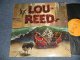 LOU REED - LOU REED (A)BPRS-6349-12S B)BPRS-6350-12S) " RCA Records Pressing Plant, Indianapolis" (Ex+/MINT- EDSP) / 1972 US AMERICA ORIGINAL "ORANGE Label" Used LP  