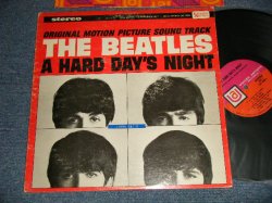 画像1: THE BEATLES - A HARD DAYS NIGHT (Sound Track) (Ex/MINT-  EDSP, TOFC) / 1967-68 Version US AMERICA "PINK&ORANGE Label"  STEREO Used LP 