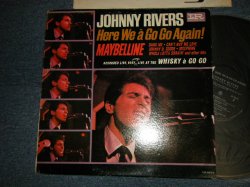 画像1: JOHNNY RIVERS - HERE WE  A GO GO AGAIN! (Ex+/MINT-) / 1964 US AMERICA  ORIGINAL "1st Press BLACK with PINK Label" MONO Used LP 