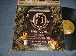 画像1: PHIL OCHS - REHEARSALS FOR RETIREMENT (Ex++/Ex++)   / 1969 US AMERICA  ORIGINAL "BROWN Label" Used LP 