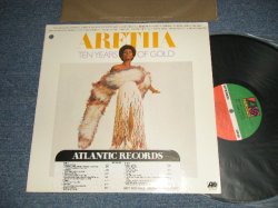 画像1: ARETHA FRANKLIN - ARETHA TEN YEARS OF GOLD ("PR / PRESSWELL Press in ANCORE in NJ") (MINT-/MINT- CutOut)  / 1976 US AMERICA  ORIGINAL 1st press "RED & Green with small 75 ROCKFELLER with 'W' Label" Used LP  