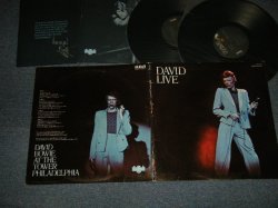 画像1: DAVID BOWIE - DAVID LIVE (with CUSTOM INNER) (Ex++/MINT-) / 1976 Version US AMERICA REISSUE "BLACK Label" Used 2-LP 
