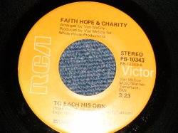 画像1: FAITH, HOPE & CHARITY - A)TO EACH HIS OWN  B)FIND A WAY (with JUKEBOX STRIP)  (Ex+++/Ex+++) / 1975 US AMERICA ORIGINAL Used 7" 45rpm Single