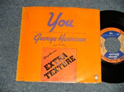 画像1: GEORGE HARRISON (THE BEATLES) -  YOU (Ex+/MINT-) / 1975 US AMERICA ORIGINAL Used 7" Single  With PICTURE SLEEVE