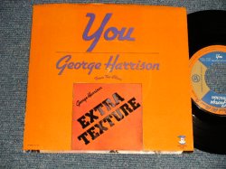 画像1: GEORGE HARRISON (THE BEATLES) -  YOU (Ex/Ex+++) / 1975 US AMERICA ORIGINAL Used 7" Single  With PICTURE SLEEVE