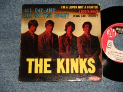 画像1: THE KINKS - ALL DAY AND ALL OF THE NIGHT (Ex++/Ex++)  / 1964FRANCE  ORIGINAL Used  7"45 rpm EP With PICTURE SLEEVE 