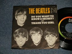 画像1: BEATLES - A)DO YOU WANT TO KNOW A SECRET   B)THANK YOU GIRL (Ex+/VG+++ Looks:MINT-) / 1964 US AMERICA ORIGINAL Used 7" Single with PICTURE SLEEVE 