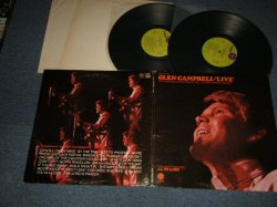 画像1: GLEN CAMPBELL - LIVE (Ex++/Ex+++ Looks:Ex+ EDSP) / 1969 US AMERICA ORIGINAL 1st Press "LIME GREEN Label" Used 2-LP 