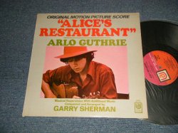 画像1: ARLO GUTHRIE  Garry Sherman - Alice's Restaurant (GRAY COVER Version)  (Original Motion Picture Score) (Ex+++/Ex+ Looks:Ex+ SEAM EDSP) /1969 US AMERICA ORIGINAL "PINK & ORANGE Label" Used LP 