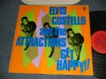 ELVIS COSTELLO - GET HAPPY (NO CUSTOM INNER) (Matrix #A) 1B    B) 1B) (Ex+/MINT-) / 1980 US AMERICA ORIGINAL "PROMO" Used  LP