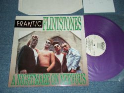 画像1: FRANTIC FLINTSTONES - A NIGTHMARE ON NERVOUS (With INSERTS)  (NEW) / 1988 UK ENGLAND ORIGINAL "PURPLE WAX / VINYL" "Brand New"LP Found Dead Stock 