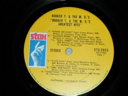 画像5: BOOKER T.& THE MG'S - GREATEST HITS  (Ex+++/Ex+++) / 1970 US AMERICA ORIGINAL "YELLOW with SINGLE LINE ADDRESS Label" Used LP 
