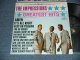 The IMPRESSIONS - GREATEST HITS (Ex++/Ex+++) / 1968 US AMERICA ORIGINAL "STEREO" Used  LP 