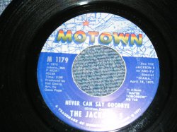 画像1: JACKSON 5 FIVE -  A) NEVER CAN SAY GOODBYE   B) SHE'S GOOD (Ex++/Ex++) / 1971  US AMERICA ORIGINAL Used  7" Single 