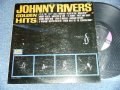 JOHNNY RIVERS - GOLDEN HITS Ex/Ex+++ EDSP) / 1966 US AMERICA  ORIGINAL "1st Press BLACK with PINK Label" STEREO Used LP 