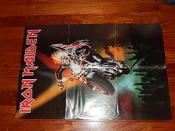 画像1: IRON MAIDEN - INFINITE DREAMS (Ex/Ex+++ Looks:Ex++) / 1989 UK ENGLAND  ORIGINAL "LIMIRTED ETCHED Wax" "POSTER Jacket" Used 12" 