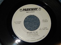 画像1: EDDIEHOLMAN (NORTHERN SOUL / DANCABLE POP SOUL) - A)Return To Me   B)Stay Mine For Heaven Sake (MINT-/MINT-) / 1966 US AMERICA ORIGINAL "WHITE LABEL PROMO" Used 7"45 rpm SINGLE
