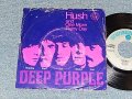 DEEP PURPLE - A) HUSH   B) ONE MORE RAINY DAY (With PICTURE SLEEVE)  (VG++/Ex+++ EDSP)  / 1968 U AMERICA  ORIGINAL Used 7" 45 rpm Single  