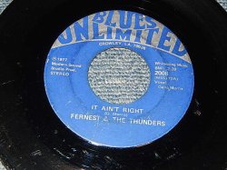 画像1: Fernest And The Thunders (Zydeco) - A) IT AIN'T RIGHT   B) IRENE (A:Ex-/B:Ex- Looks:VG++) / 1977 US AMERICA ORIGGINAL Used 7" 45 rpm Single 