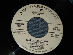 画像1: JOHNNY NASH - A) TAKE A GIANT STEP    B) BUT NOT OR ME (Ex+++/Ex+++ STOL) / 1959 US AMERICA ORIGINAL "WHITE LABEL PROMO" Used 7"45 
