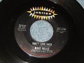 MARY WELLS - A)DON'T LOOK BACK   B) 500 MILES (Ex+++/Ex+++) / 1968 US AMERICA ORIGINAL Used 7" Single  