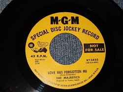 画像1: The MAJESTICS (SOFT PSYCHE) - A) Love Has Forgotten Me    B) Smile Through My Tears  (A:Ex+++ /  B:Ex+++) / 1966 US AMERICA ORIGINAL "YELLOW LABEL PROMO" Used 7"45rpm Single
