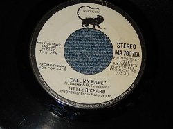 画像1: LITTLE RICHARD - CALL MY NAME (SAME FLIP)(A:Ex+++ / B:Ex+++) / 1975 US AMERICA ORIGINAL"PROMO ONLY SAME FLIP ST/ST" Used 7" 45 rpm Single  