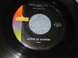 画像1: JACKIE DeSHANNON  DE SHANNON  - A) THINK ABOUT YOU  B) HEAVEN IS BEING WITH YOU (CEx++/Ex++)  / 1961 US AMERICA ORIGINAL Used 7" 45 rpm Single 