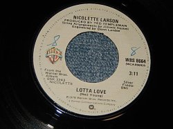 画像1: NICOLETTE LARSON  - A)LOTTA LOVE   B) ANGELS REJOUCED(Ex+ Looks:Ex-/Ex++ Looks:Ex-) / 1978 US AMERICA ORIGINAL Used 7" 45 rpm Single 