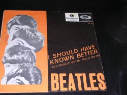 画像1: THE BEATLES - I SHOULD HAVE KNOWN BETTER  ( Ex,Ex+/Ex++ ) / 1964  SWEDEN ORIGINAL Used 7" Single With PICTURE SLEEVE 