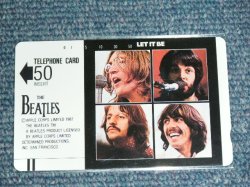 画像1: THE BEATLES  -  TELEPHONE CARD "LET IT BE"/ 1980's ISSUED Version LIGHT BLUE Face Brand New  TELEPHONE CARD 