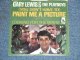 GARY LEWIS & THE PLAYBOYS - PAINT ME A PICTURE ( Ex++/Ex+++ )  /1966  US ORIGINAL 7"SINGLE + PICTURE SLEEVE 