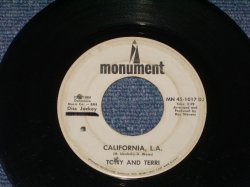 画像1: TONY AND TERRI - CALIFORNIA L.A.  / 1968 US ORIGINAL White Label Promo 7"Single 