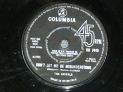 画像1: THE ANIMALS - DON'T LET ME BE MISUNDERSTOOD / 1965 UK ORIGINAL 7"Single