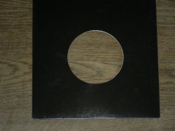 画像1: EP/シングル用　コート紙丸穴ジャケ  黒　10 copies set / １０枚セット
