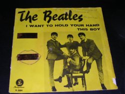 画像1: THE BEATLES - I WANT TO HOLD YOUR HAND ( RED Label : Ex-/Ex+ ) / 1960's  SWEDEN ORIGINAL Used 7" Single With PICTURE SLEEVE 