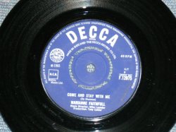 画像1: MARIANNE FAITHFULL - COME AND STAY WITH ME (Ex++/Ex++ )  / 1965 UK ENGLAND ORIGINAL Used 7"Single