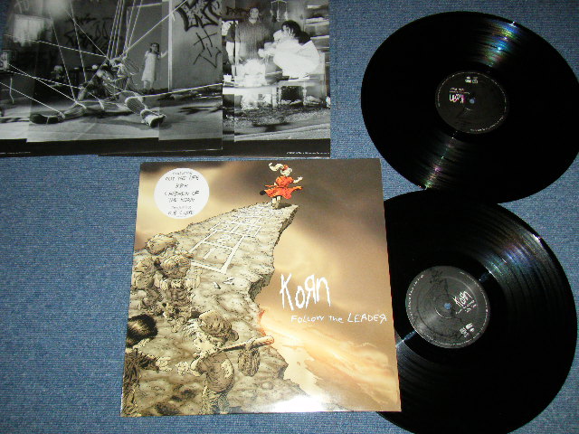 KORN - FOLLOW THE LEADER (Ex++/MINT-)/ 1997 UK ENGLAND  ORIGINAL Used  2LP