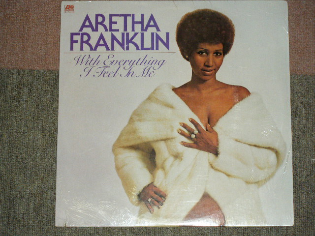 ARETHA FRANKLIN - WITH EVERYTHING I FEEL IN ME / 1974 US ORIGINAL Brand New Sealed LP Cut Out  